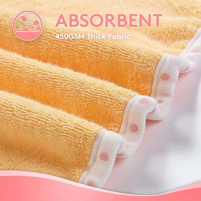 Hooded Towel for Kids 100% Cotton Ultra Soft with Unique Animal Design Large for Infants 3-10 Years (Tiger)