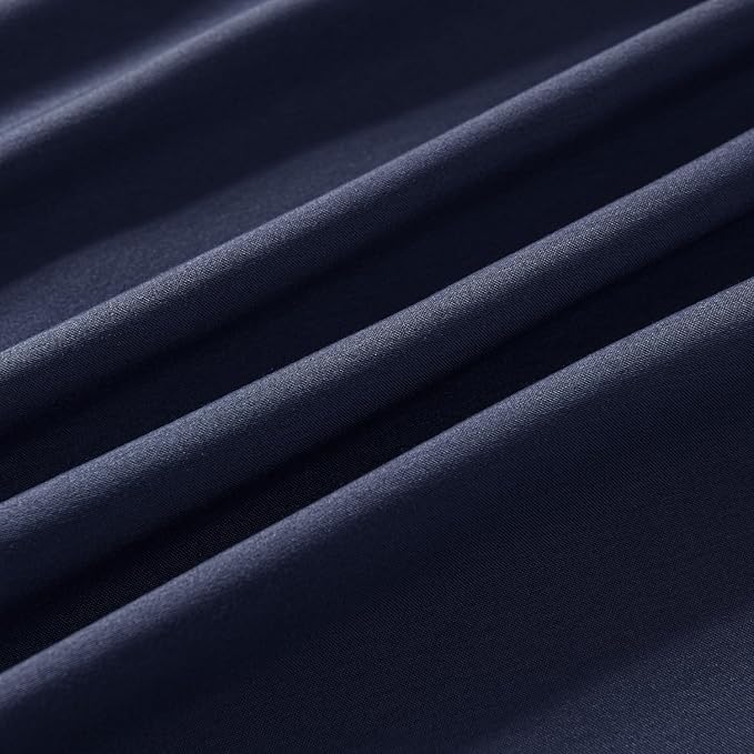 Bed Skirt Twin Size Ruffled Bed Skirt with Split Corners, 16 Inch Drop Dust Ruffle Bed Skirt with Platform, Blue, Twin - 16" Drop