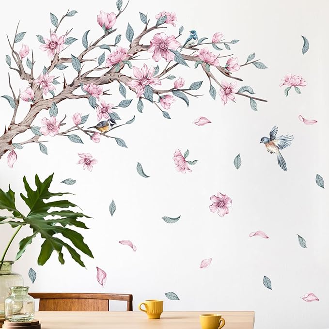 Elegant Wall Stickers - 120cm/47.24inch x 30cm/11.81inch, Set of 2 Decorative Vinyl Sheets