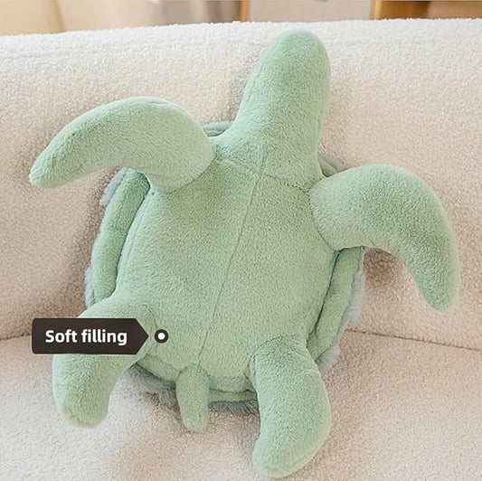Soft Sea Turtle Plush Toy, Cute Turtle Stuffed Animals, Small Turtle Plush, Tortoise Plushies Pillow Gifts for Kids Adults (2pcs 15 in)