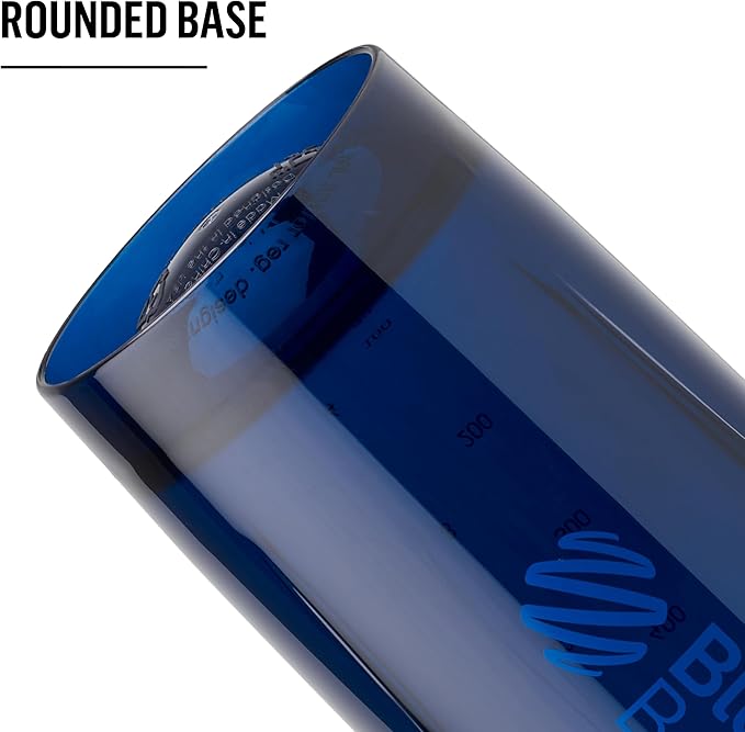 BlenderBottle 28-Ounce Strada Shaker Cups for Protein Shakes, Pre Workout, White and Blue