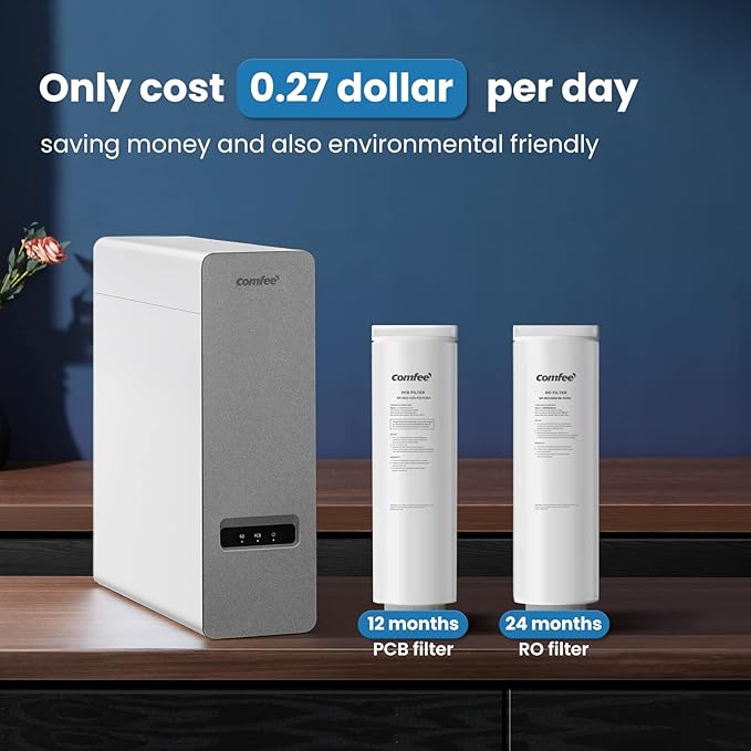 Comfee' CFU30R5AWW-FR Filter, Replacement RO Filter for CFU30R5AWW 1000GPD Reverse Osmosis System, 2-year Lifespan