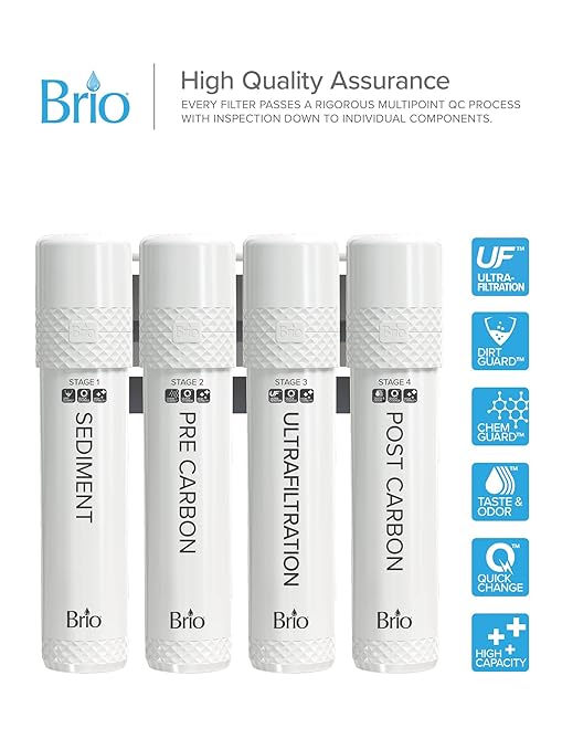Brio 4-Stage Filter Replacement Kit for Brio 4-Stage Ultrafiltration Water Cooler Dispensers