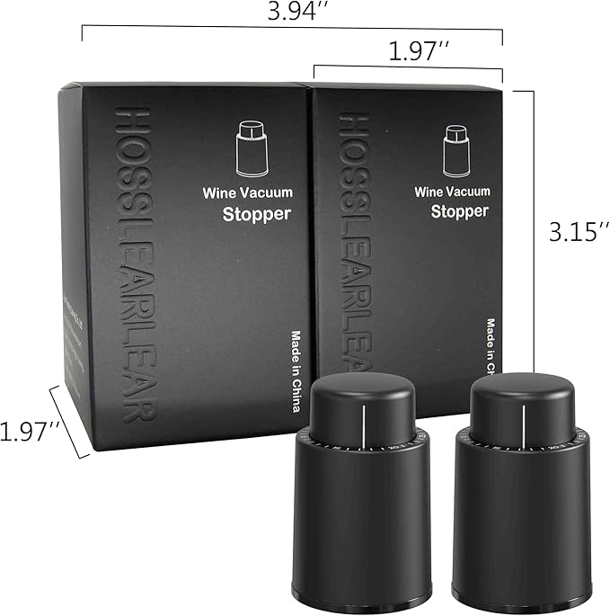 Wine Stoppers for Wine Bottles, Wine Saver Vacuum Stoppers with Date Dial, Reusable Silicone Wine Preserver, Wine Gifts Wine Accessories for Wine Lovers