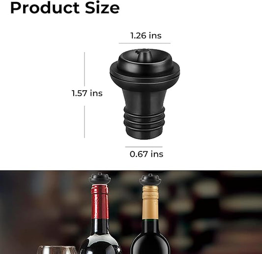8-Pack Reusable Wine Saver Vacuum Stoppers, Rubber Wine Stoppers for Vacuum Pump Wine Preserver, Air Sealing Bottle Stoppers, Reusable Bottle Sealer Keeps Wine Fresh, Perfect Wine Accessories Gift