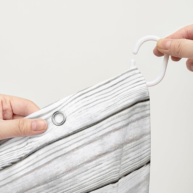 AILONEN 3D Printed Sea Turtle Shower Curtain, Ocean Coast Wooden Style Bathroom Curtain,Shell Turtle Bath Curtain,72" W*78" H Polyester Waterproof Bathroom Curtain with 12 Hooks