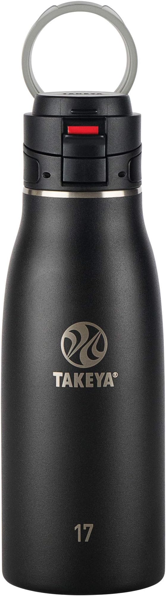 Takeya 17 oz Traveler Stainless Steel Insulated Travel Coffee Mug with Locking Leak Proof Lid, Premium Quality, BPA Free, Onyx