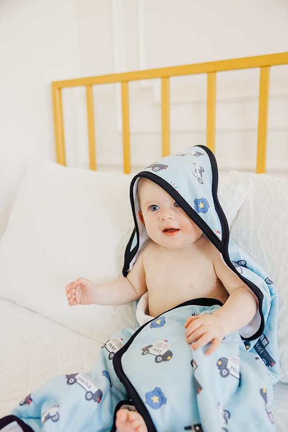 Copper Pearl Hooded Bath Towels Premium Knit/Terry Cloth Baby Towels with Hood, Pockets, and Cool Designs - Great to Gift and Make Bath Time Fun - Baby Bath Towel, Leo