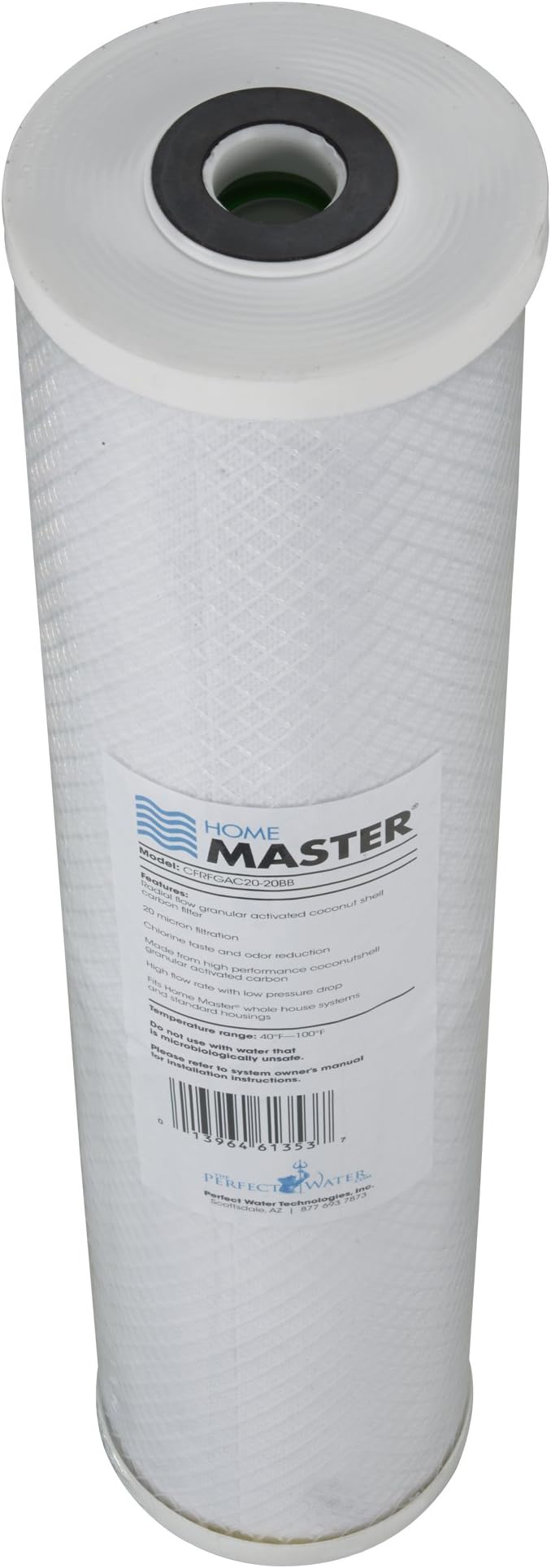 Home Master Whole House 4-Layer Sediment 25 Down to 1 Micron, Radial Flow GAC Carbon, 2 orings & Grease, 20gpm, Replacement Filter Set CsetBB2SmgC 20x4.5