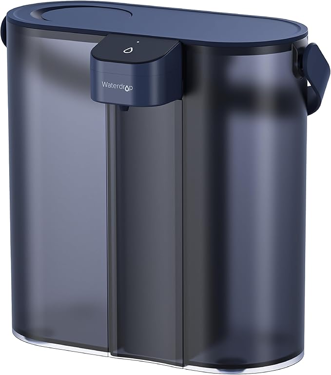 Waterdrop Compact Electric Water Filter Pitcher, Dispenser, 200-Gallon Water Filter for Fridge, NSF/ANSI 42&53&401, Reduce PFAS, Lead, Chlorine, 14-Cup, Blue, with 1 Filter, ๐๐จ๐๐ฌ ๐ง๐จ๐ญ Lower TDS