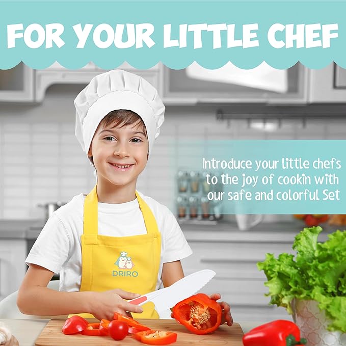 Kid Knives 3 Piece Nylon Kitchen, Kid Safe Knives, Kids Knives for Real Cooking, Toddler Knives Kids Knife Set for Cooking and Baking Kid Friendly Knives - (Assorted color)