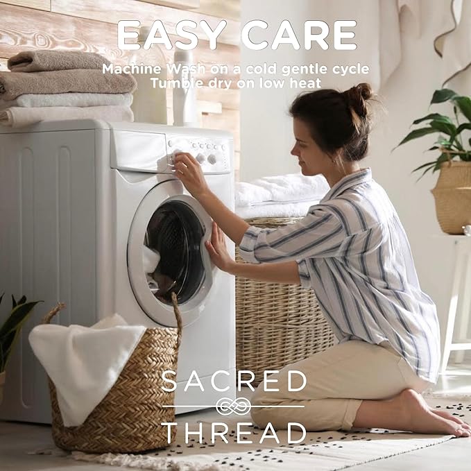 Sacred Thread Memory Foam Knee Pillow for Side Sleepers, for Knee, Hip, and Back Pain, Cooling Rayon Made from Bamboo Cover, Pillow for Between Legs (White Bone)