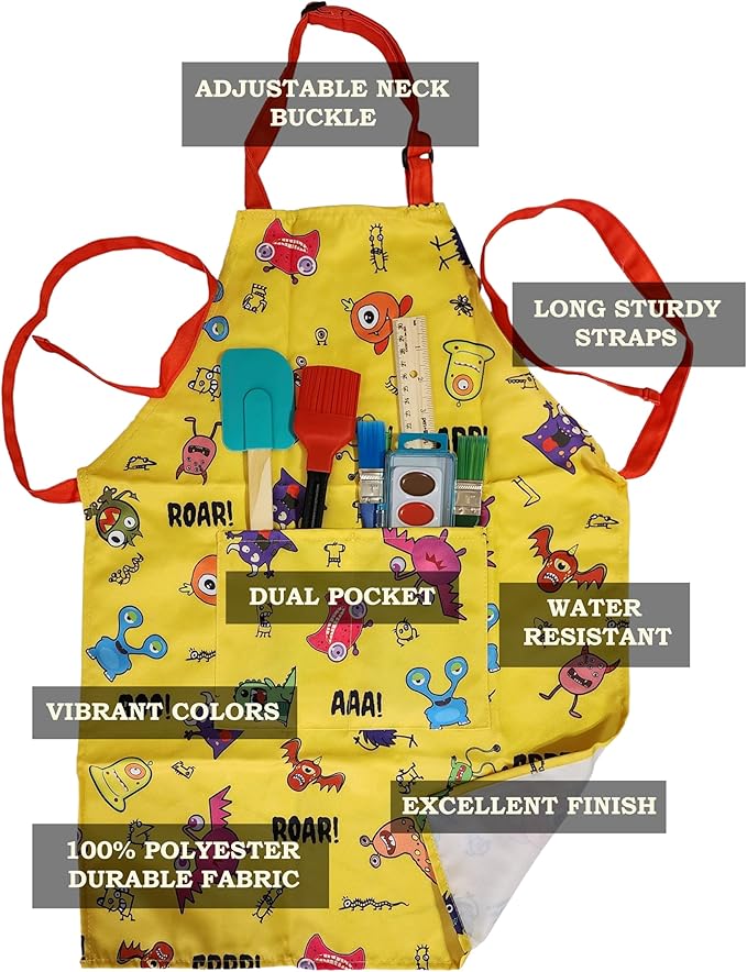 Kids Apron - cooking, gardening, artist, painting, cleaning, baking, pottery, chef, kitchen - gift boys, girls