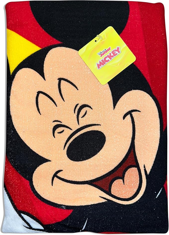 Kids Official Licensed Character Soft Beach/Hooded Bath Towel (Mickey II, 40 x 60)