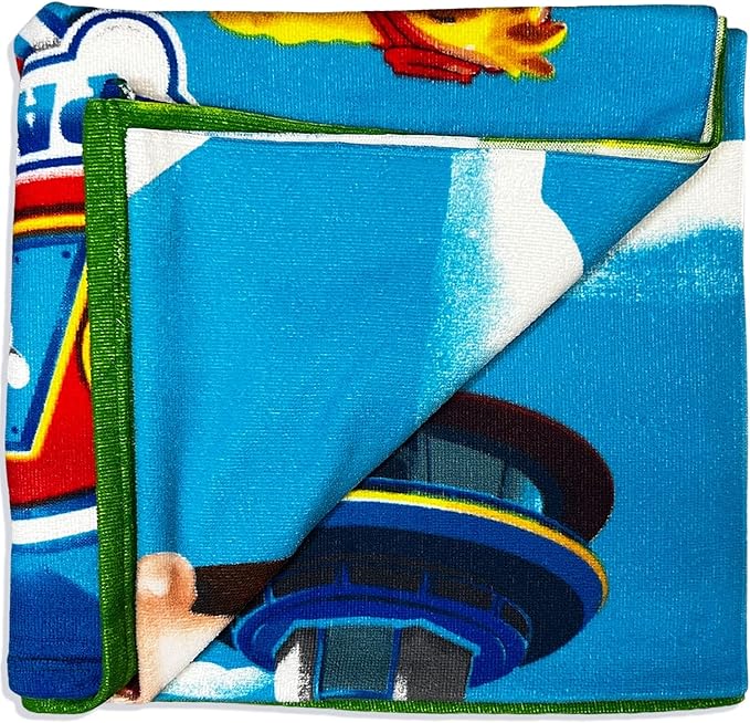 Kids Official Licensed Character Soft Beach/Hooded Bath Towel (Paw Patrol Team, 40 x 60)