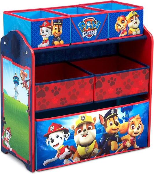 Delta Children Design & Store 6 Bin Toy Storage Organizer, Nick Jr. PAW Patrol