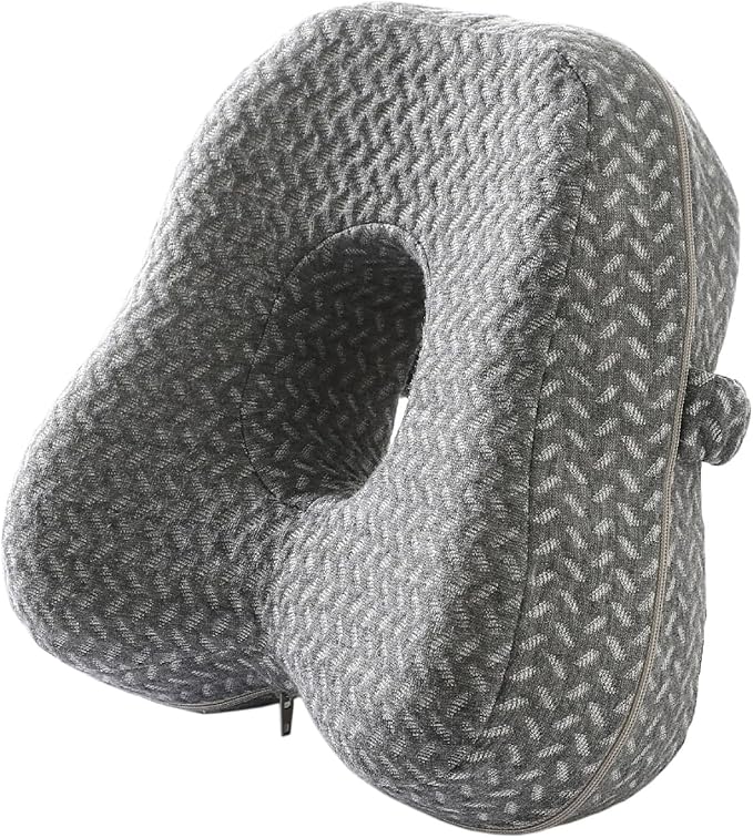 Knee &Leg Pillow for Side Sleepers-Mermory Foam Pillow for Between Legs-Sciatica Pain Relief-Knee,Legs and Back Relief. (grey), DC-0888