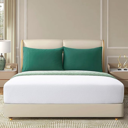 Small Pillow Cases 14x20 Microfiber Dark Green Pillow Cases Soft Comfortable Not Shrink Toddler Pillow Cases Set of 2 Baby Pillow Case Envelope Style