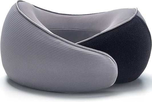 Travel Neck Pillow, Memory Foam Ergonomic Neck Pillow for Travel.Neck Support Travel Pillow for Airplane/Car Trips. Lightweight Design for Neck Pain Relief. Plane Pillow. Neck Travel Pillow