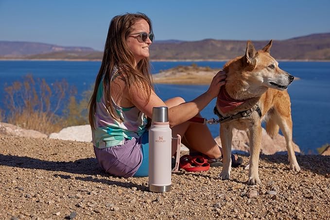 Stanley Classic Vacuum Insulated Wide Mouth Bottle -BPA-Free 18/8 Stainless Steel Thermos for Cold & Hot Beverages