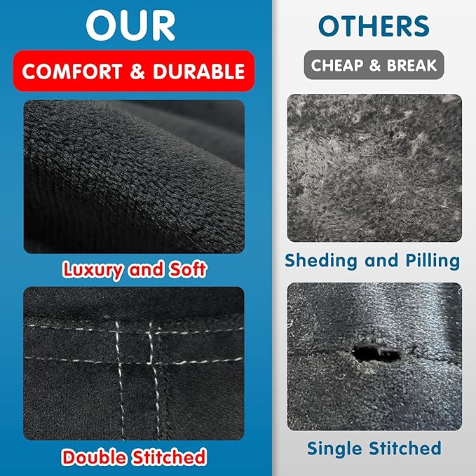 Lukeight Stuffed Animal Storage Bean Bag Chair Cover for Kids, Zipper Beanbag Chair Cover for Organizing Toddler and Kids' Rooms Plush Toys (Black, Large)