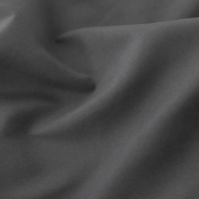 Bed Skirt Queen Size Ruffled Bed Skirt with Split Corners, 14 Inch Drop Dust Ruffle Bed Skirt with Platform, Dark Grey, 14''Queen