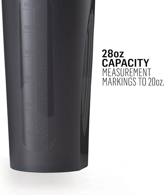 BlenderBottle Classic Shaker Bottle Perfect for Protein Shakes and Pre Workout, All Pink and Coral , 28-Ounce (Pack of 2)