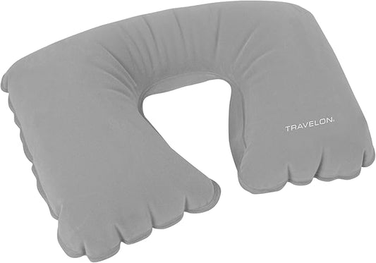 Travelon Inflatable Pillow, Gray, One Size, Vinyl