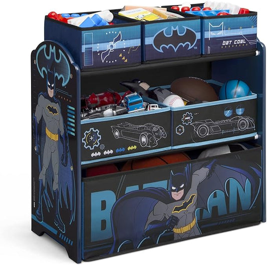 Delta Children Design & Store 6 Bin Toy Storage Organizer, Batman