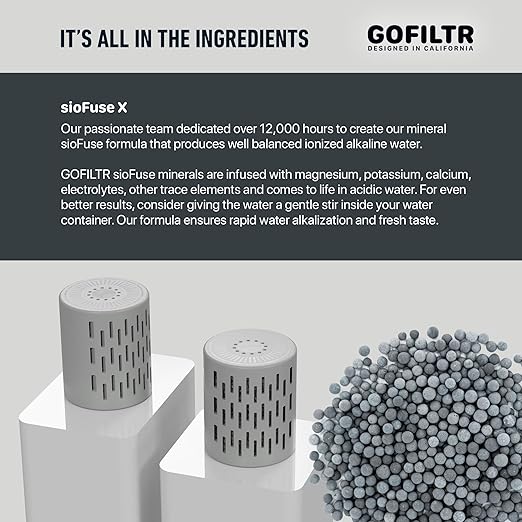 Jumbo Magnesium Alkaline Water Infuser - 9.5 pH + Electrolytes for Any Large Water Bottles/Pitchers, 300 Gallon / 3 Months, Ionized Mineral Alkaline Water Infuser (1 Pack)