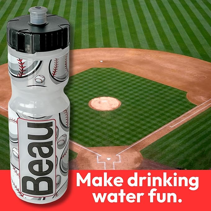 50 Strong Kids Water Bottle | 22 oz. BPA- Free Sports Squeeze Water Bottles with Pull Top Cap |Perfect Water Bottle for School | Reusable & Durable for Boys & Girls | Made in USA
