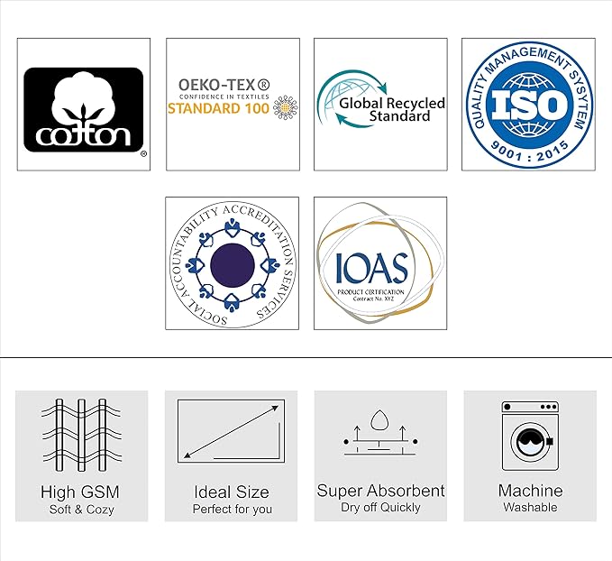 Hooded Bath Towel Wrap -Super Zero Twist 100% Cotton Large Oversized Hooded Kids Towel - Toddler Shower Pool Beach Towel - Super Soft Absorbent Quick Dry Easy Care Gift - 30 x 54 - Navy