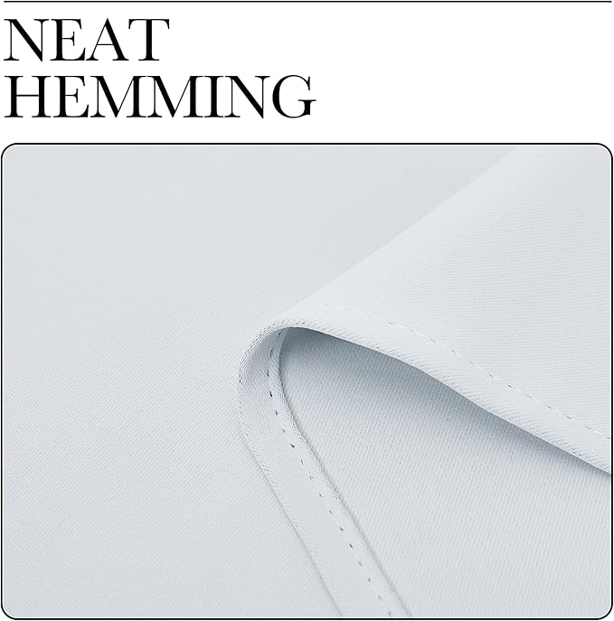 NICETOWN Room Darkening Draperies Curtains Panels, Greyish White, 2 Panels, 42 by 78, Window Treatment Thermal Insulated Grommet Room Darkening Curtains/Drapes for Bedroom