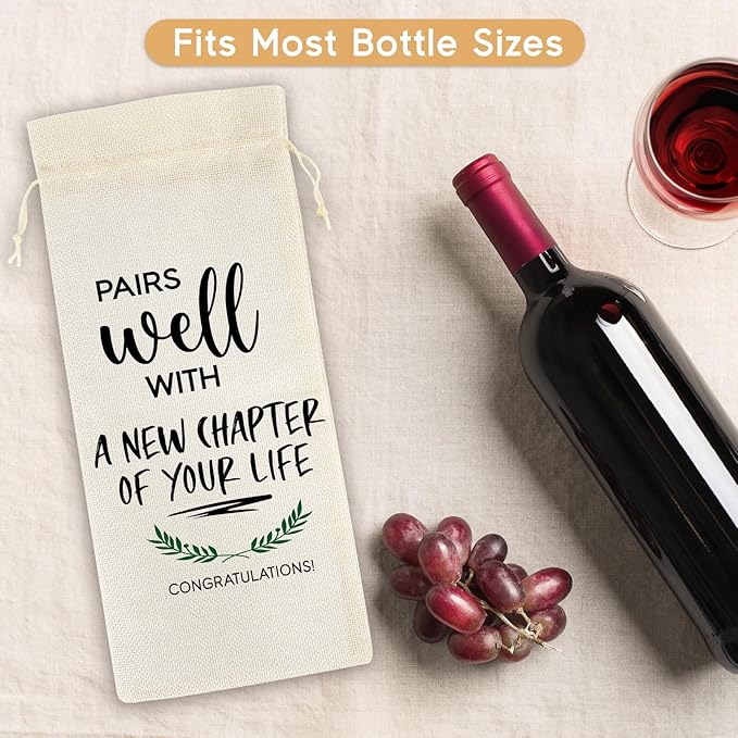 GSPY Wine Bag & Candle Set - Farewell Gifts for Coworkers, Moving Away Gifts for Friends, Coworker Leaving Gifts for Women, Men - Funny Goodbye, Retirement, Going Away Gifts for Boss, Coworker