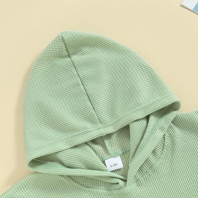 Toddler Beach Towel with Hood Kids Waffle Swim Cover Up Bath Towel Surf Poncho Boys Girls Hooded Beach Towel (Green, 3-4 Years)