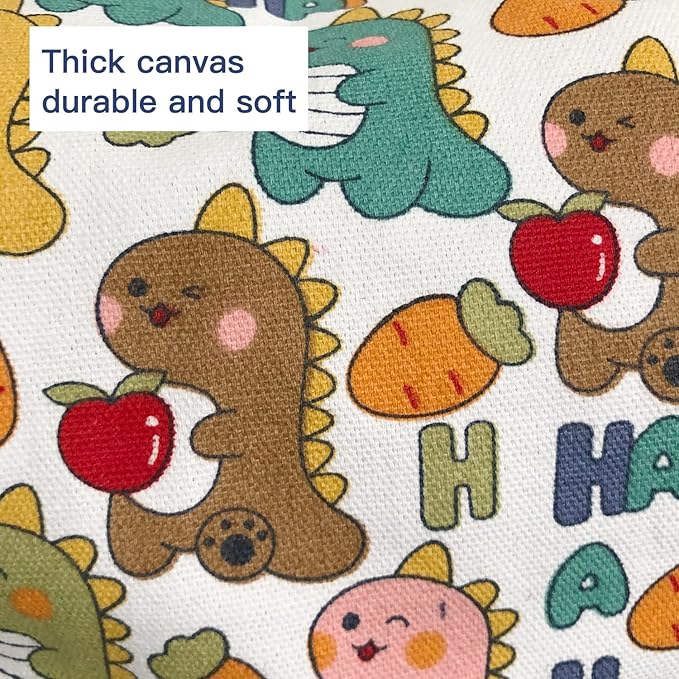 YuppieLife Kids Storage Bean Bag Cover(No Filling)Toy Organizer|Carrying Handle Sofa|Available for Kids and Teenager|Cuddle Chair|Machine Washable and Durable(27“,Happy Dinosaur)