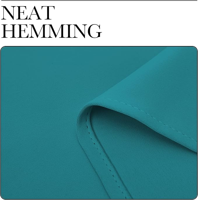 NICETOWN Room Darkening Curtains 68 inch Length 2 Panels, Thermal Insulated Grommet Blackout Curtains for Modern Casual Elegant Bedroom Kids Room Theme Decoration (Peacock Teal, 2 Pieces, W55)