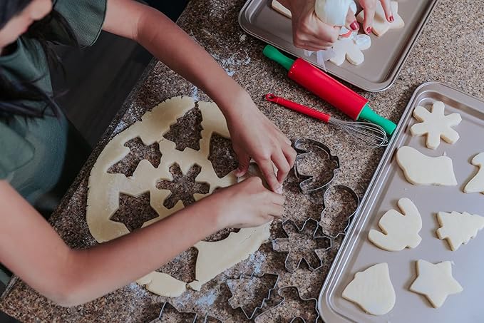 Winter Wonderland 30-piece Real Cookie Baking Set with Recipes for Kids