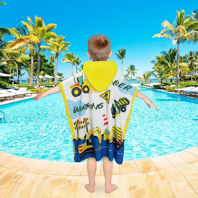 Kids Beach Towels Baby Towels with Hood Toddler Pool Towel Large Bath Towels for Boys and Girls for Travel Shower Swimming