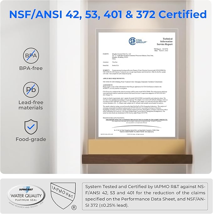 Waterdrop Compact Electric Water Filter Pitcher, Dispenser, 200-Gallon Water Filter for Fridge, NSF/ANSI 42&53&401, Reduce PFAS, Lead, Chlorine, 14-Cup, White, with 1 Filter, Does not Lower TDS