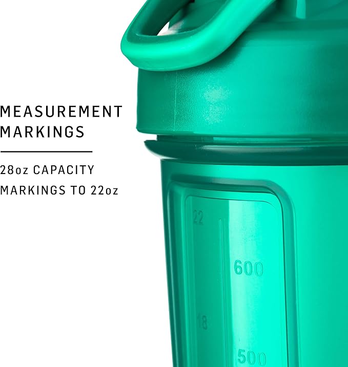 BlenderBottle Classic V2 Shaker Bottle Perfect for Protein Shakes and Pre Workout, 28-Ounce, Emerald Green