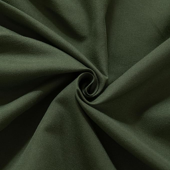 Bed Skirt Twin Size Ruffled Bed Skirt with Split Corners, 18 Inch Drop Dust Ruffle Bed Skirt with Platform, Green, Twin - 18" Drop