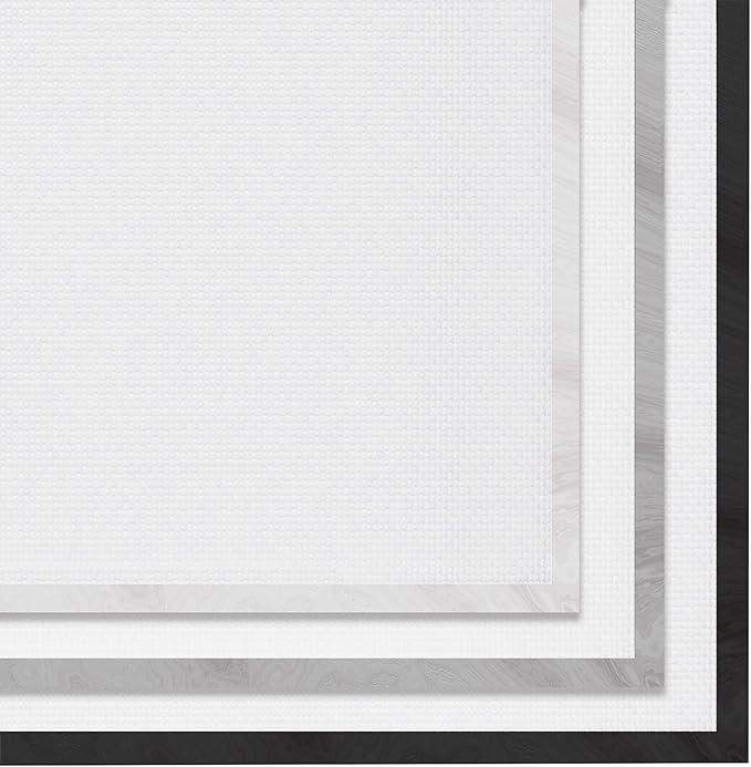 Stupell Industries Kitchen Conversion Chart Neutral Grey Word, Design by Artist Daphne Polselli Wall Art, 24x30, Black Framed