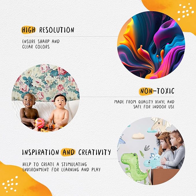 Unicorn Wall Decals for Kids by Lipastick - 209 pcs Unicorn Wall Stickers Peel and Stick - Wall Decals for Girls Kids Baby Nursery Bedroom - Kids Colorful Decals Glittered Moon Stars Clouds XXL Size