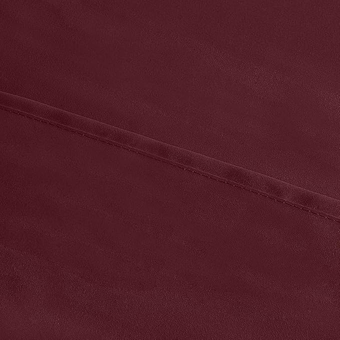 Utopia Bedding King Pillow Cases - 2 Pack - Envelope Closure - Soft Brushed Microfiber Fabric - Shrinkage and Fade Resistant Pillow Covers 20 X 40 Inches (King, Burgundy)