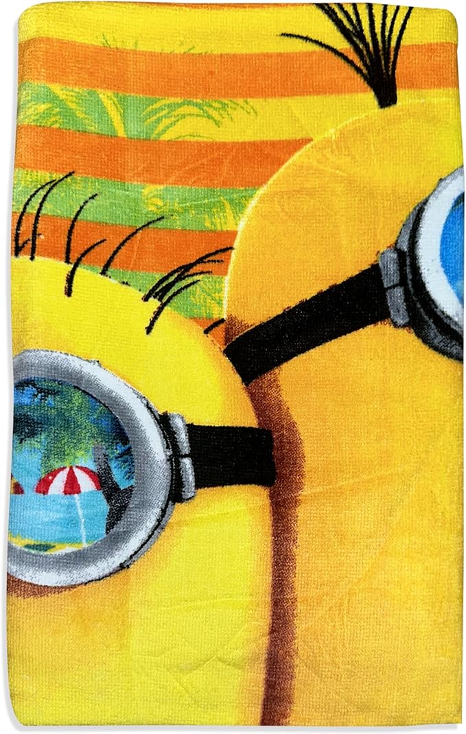 Kids Official Licensed Character Soft Beach/Hooded Bath Towel (Minion, 40 x 60)