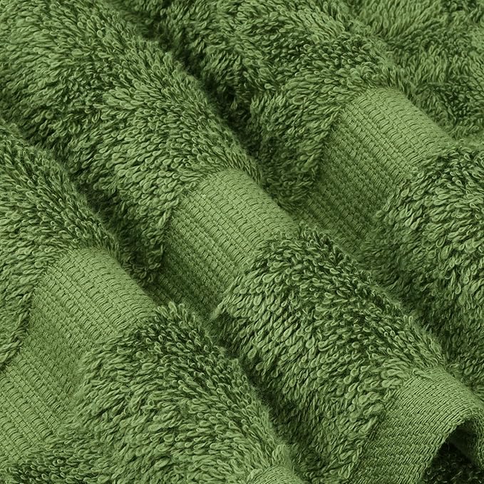 Chakir Turkish Linens | Hotel & Spa Quality 100% Cotton Premium Turkish Towels | Soft & Absorbent (4-Piece Bath Towels, Moss)