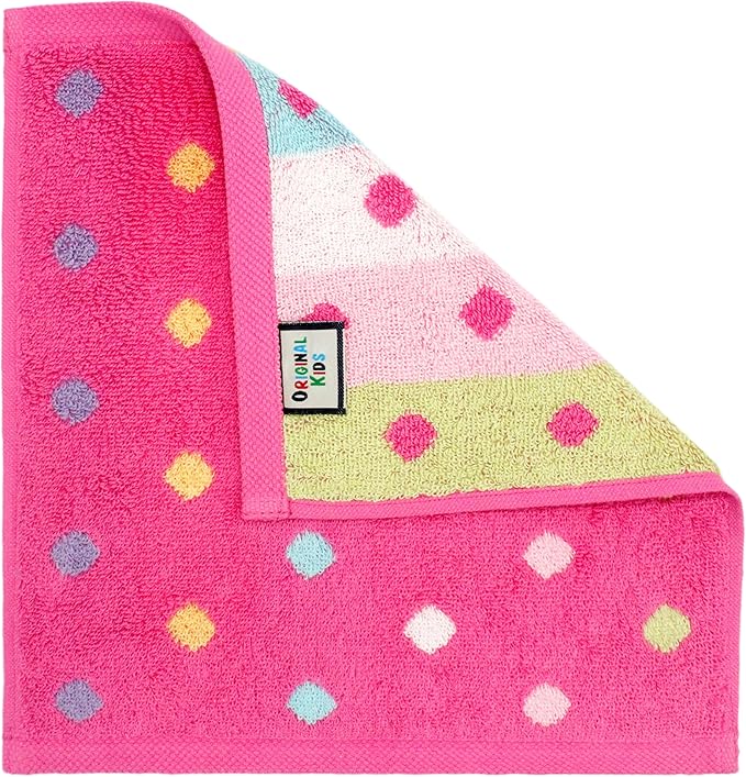 Wash Cloth - Bath Time Sugar and Spice Set of 12 Washcloths - 100% Cotton Jacquard Super Soft Colorful Absorbent Quick Dry Easy Care Face Towel Face Cloth Gift - 12x12 - Pink Multicolor