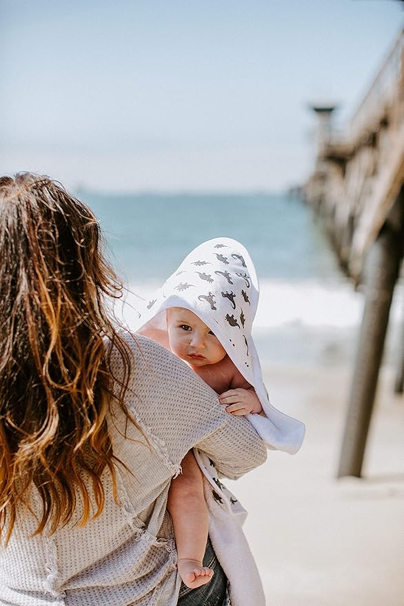 Copper Pearl Hooded Bath Towels Premium Knit/Terry Cloth Baby Towels with Hood, Pockets, and Cool Designs - Great to Gift and Make Bath Time Fun - Baby Bath Towel, Wild