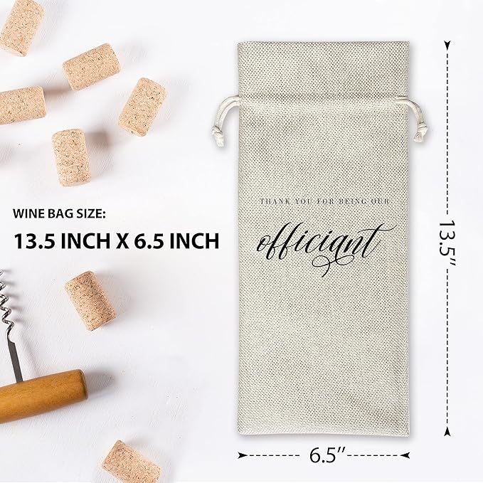 Wedding Gifts Wine Bag (1pc) - Pairs well with getting married, Engagement Gift for Couples, Gift for her, Engagement Wine Bag - Mr and Mrs Wedding Gift - Bride and Groom - Bridesmaid Gift- HiMo254